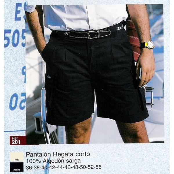 PANTALON CORTO MODELO REGATA